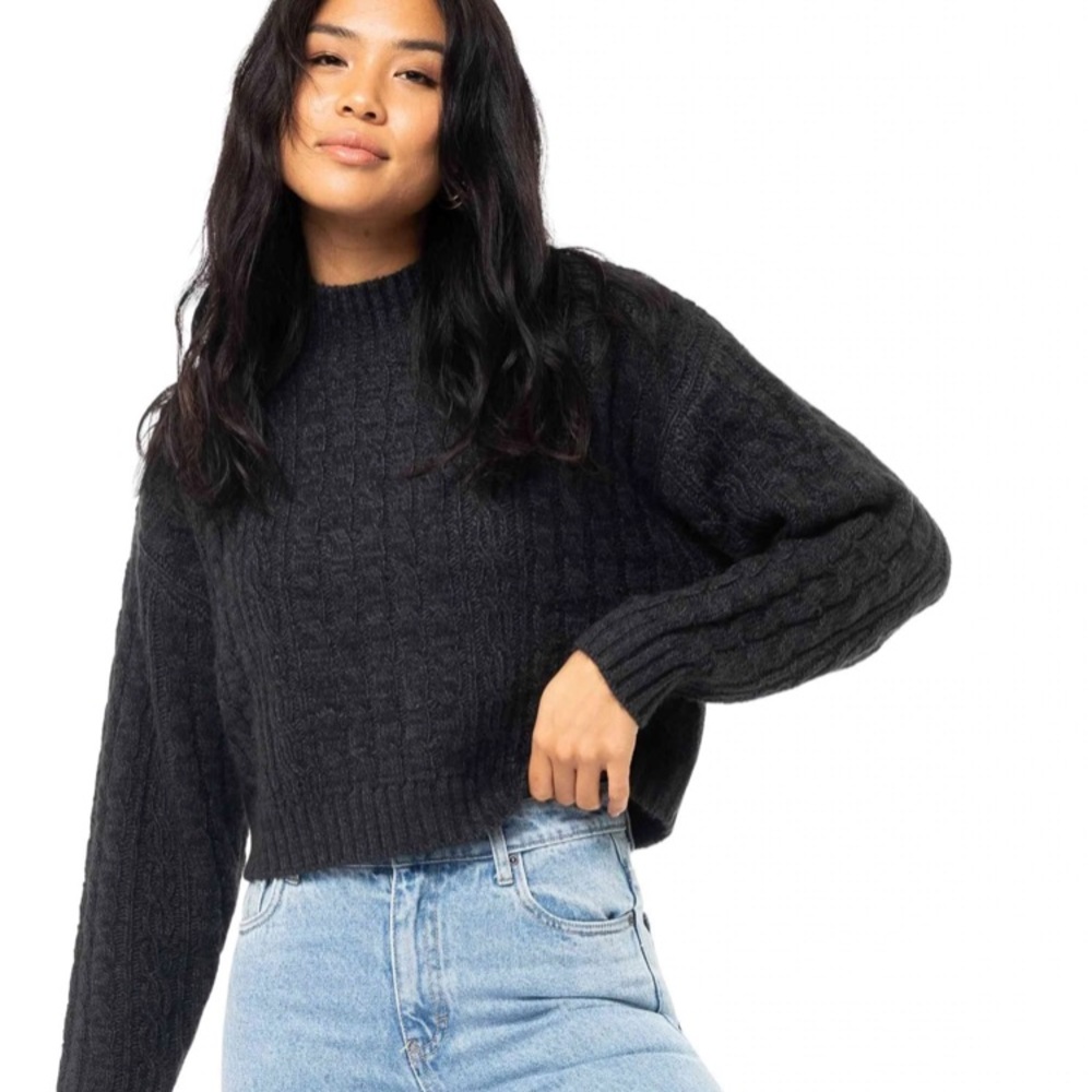 Rusty starlight cable knit sweater NWT